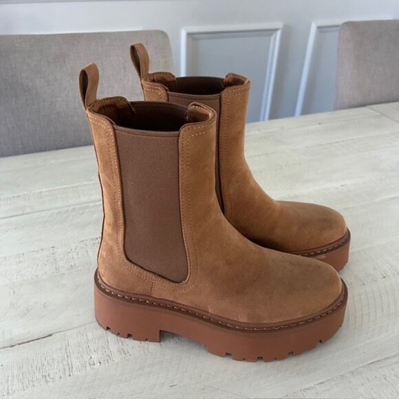 H&M Women's Brown Chunky Chelsea Boot - Picture 1 of 6